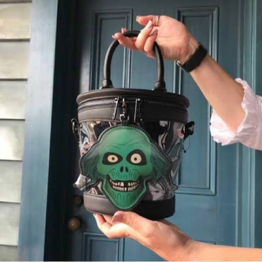 Haunted Mansion Clear Hatbox Ghost Loungefly Purse Disney Crossbody - Picture 7 of 7